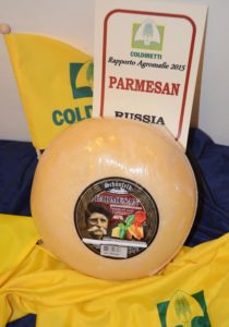 contraffazione mostra Coldiretti Parmesan