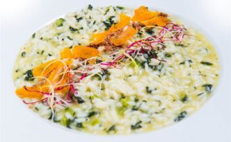 risotto allo zafferano dello Zafferano Bistrot